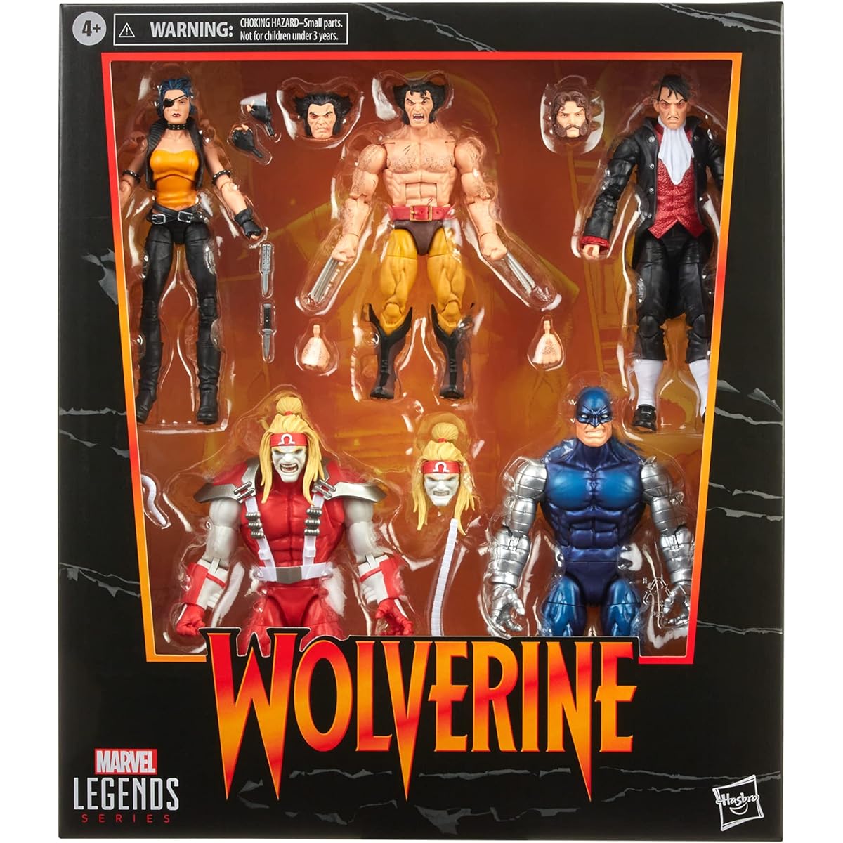 Marvel Legends Series Wolverine 5-Pack Marvel's Omega Red Cyber Callisto Jason Wingard 13 Accessories