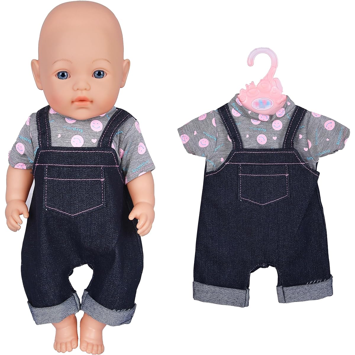 Ebuddy 6 Sets Doll Outfits Outfits Costumes for 14-16 inch Newborn Baby Dolls 18 inch American Girl For 14-18 inch Doll EBZR06