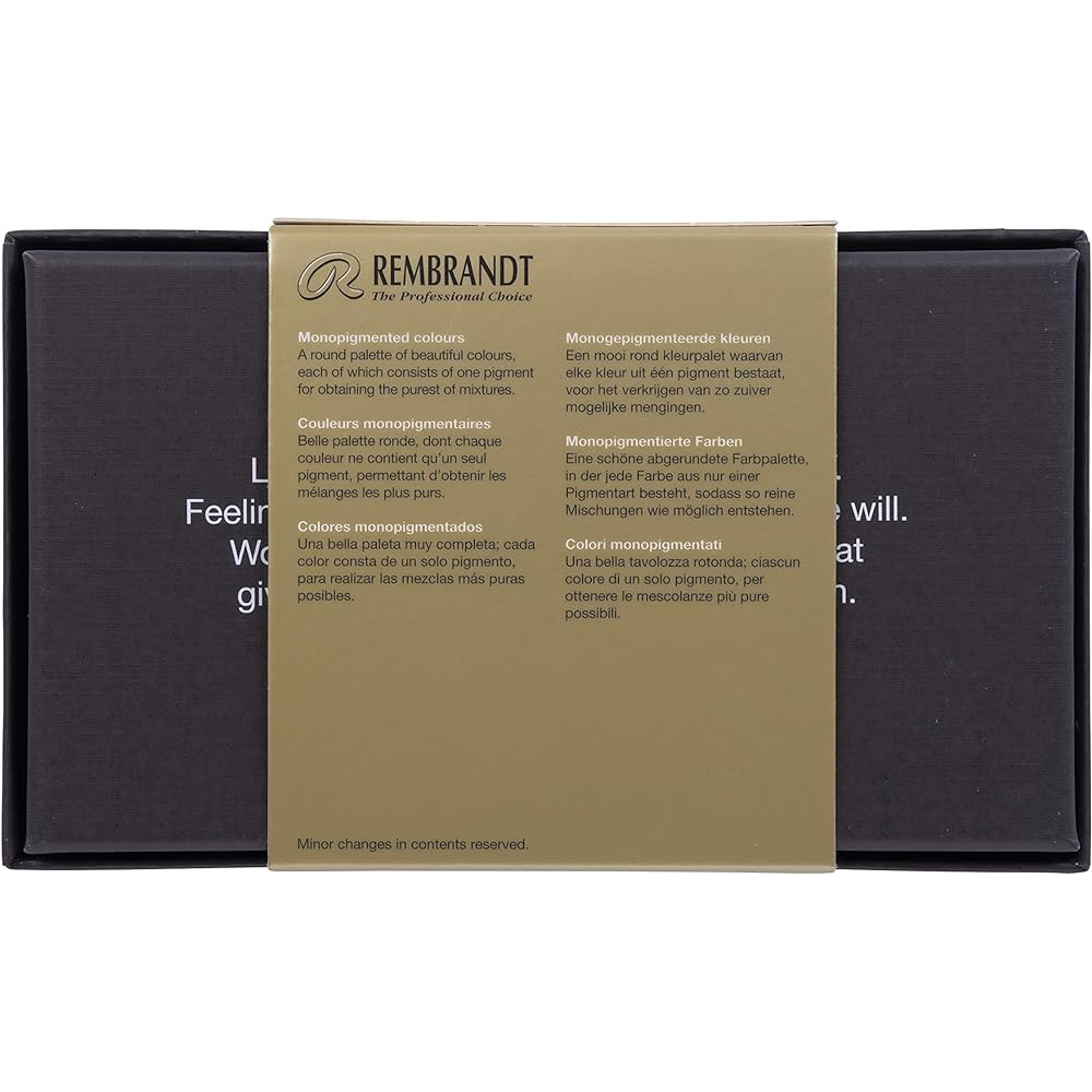Talence Rembrandt Solid Watercolor Half Pan Mono Pigment 12 Color Set T0583-8690