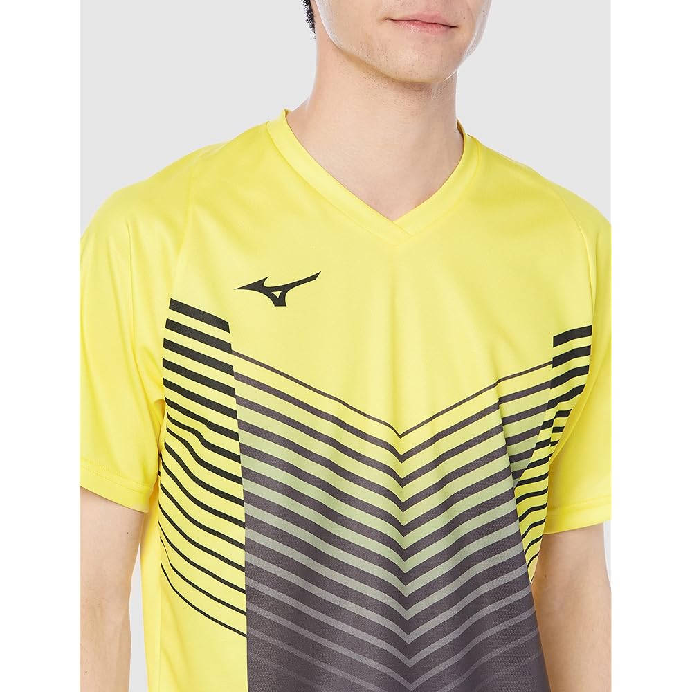 [Mizuno] Tennis Wear, Badminton Wear, Quick Dry Game Shirt, Sweat Absorbent, Quick Drying, Dynamotion Fit 72MA1004