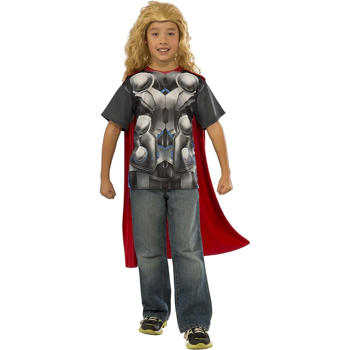 Mighty Thor T-shirt cape clothing for men and children Avengers Age of Ultron