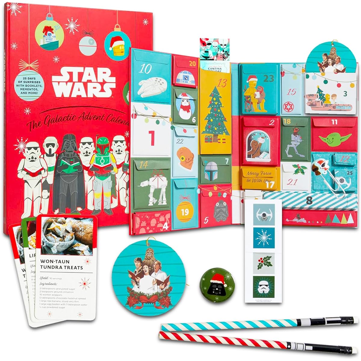 Star Wars Advent Calendar Countdown to Christmas - 25 Days Star Wars Advent Calendar 2023 Ornaments, Trinket Boxes, Prizes and More | Star Wars Holiday Gift Sets for Kids and Adults, Star Wars Advent Calendar.