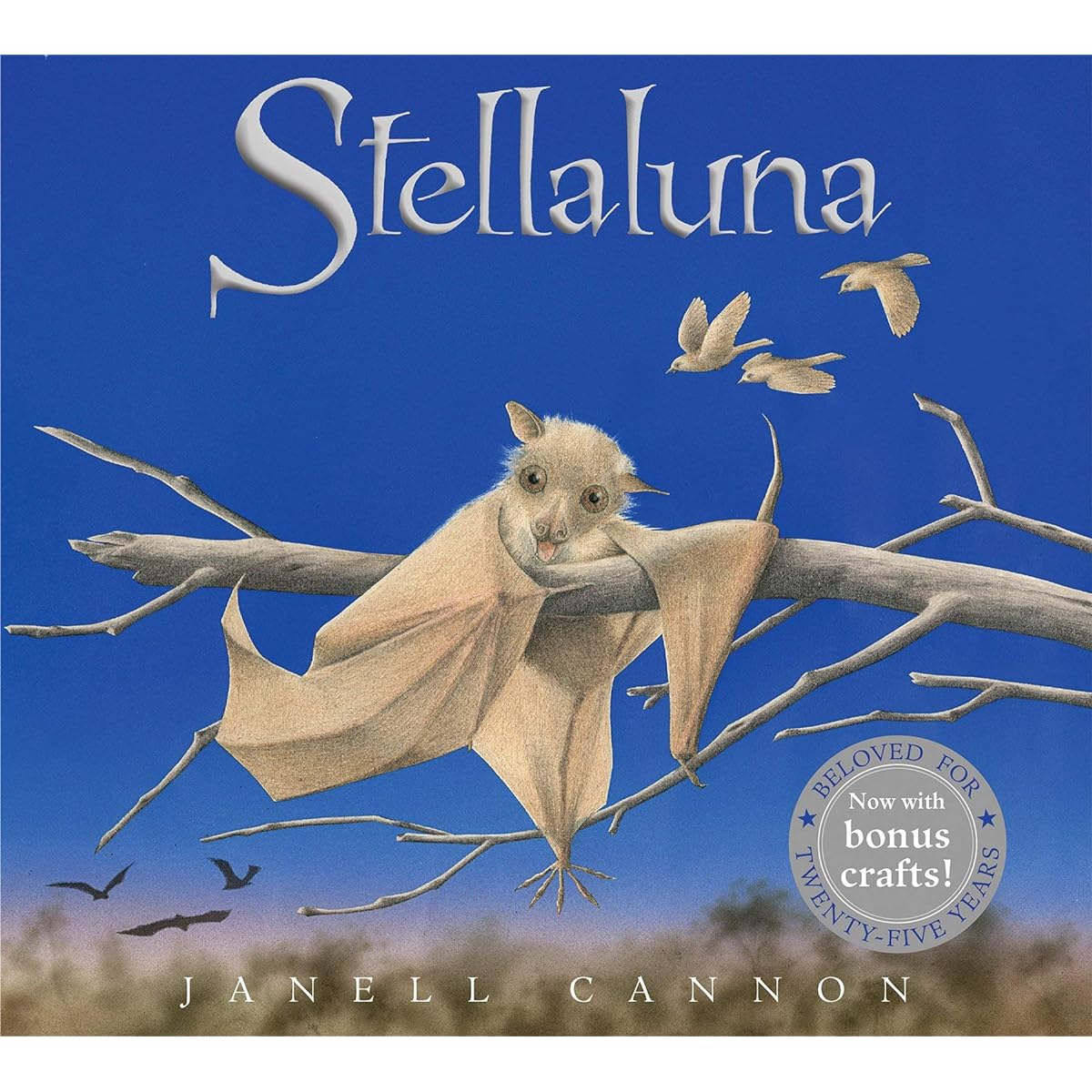 Janell Cannon Stellaluna Special Edition Hardcover Stellaluna Plush Activity Booklet with Downloadable Crafts and Activity Kit Bat Artwork Gift Set