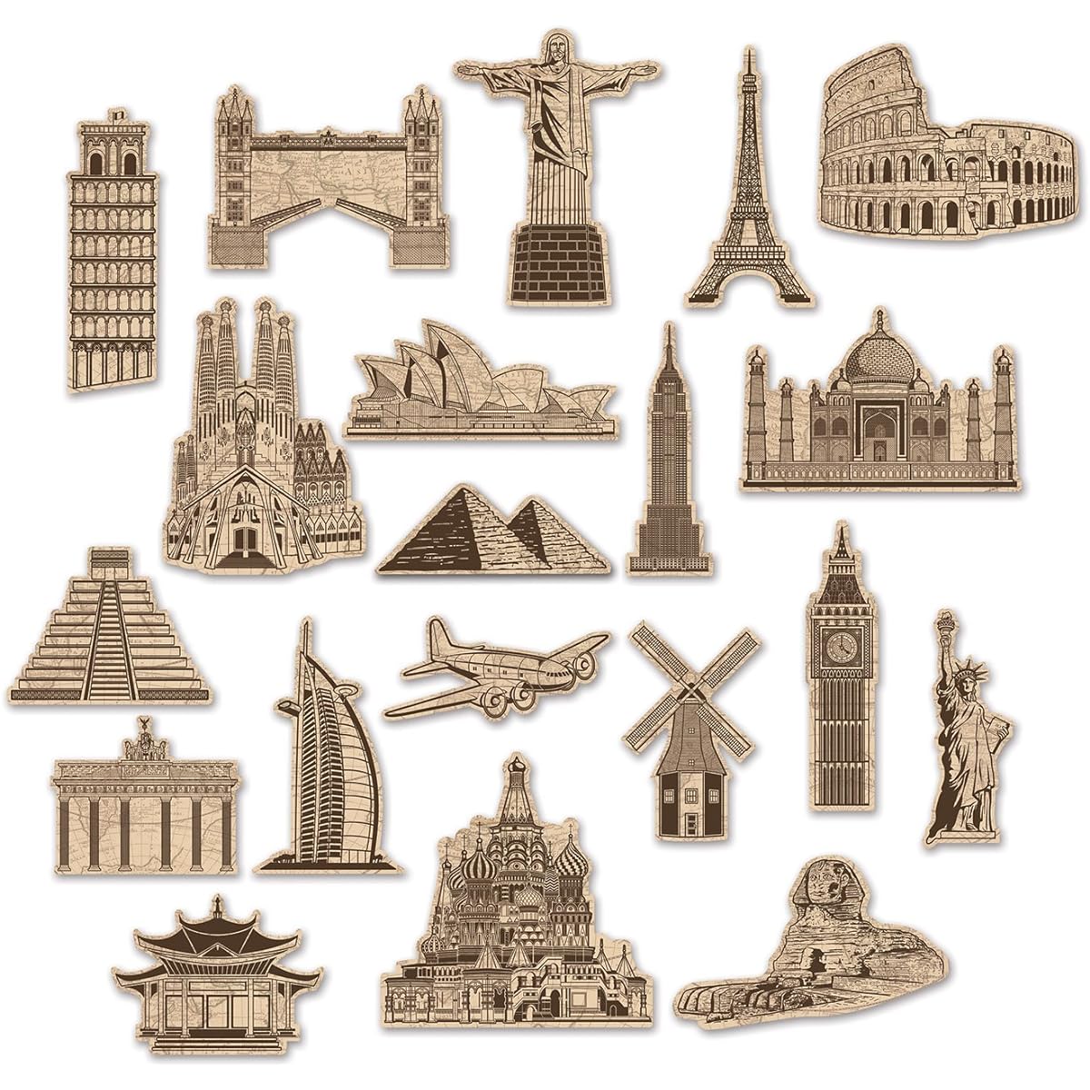 Beistle Around The World Cutout.
