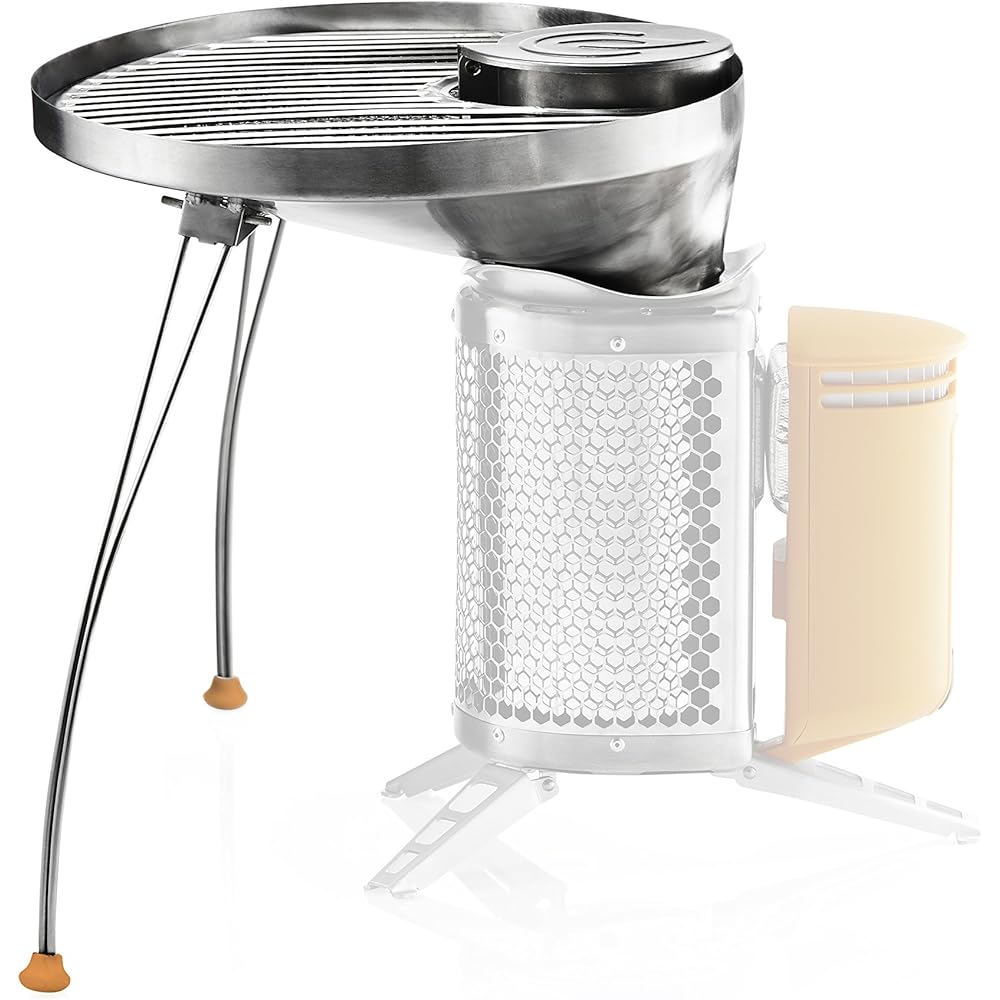 BioLite Portable Grill Camp Stove Mounting Accessories (Camping Stove Sold Separately) 24.1 x 30.4 x 26.6 cm (9.5 x 12 x 10.5 inches) (GRA) Silver