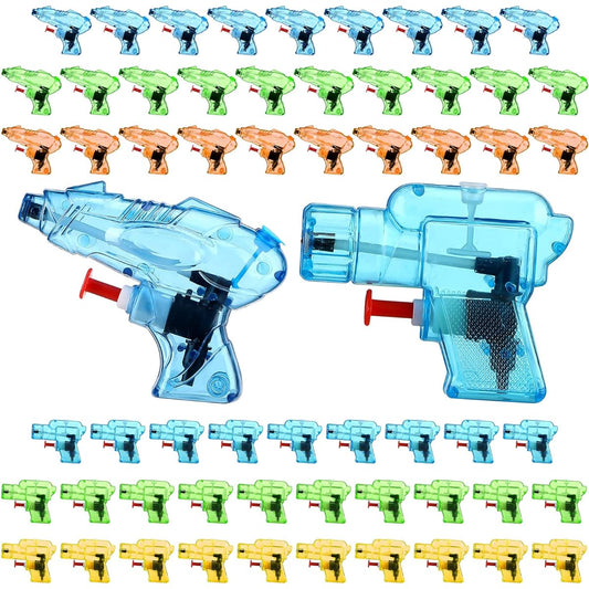60pcs Water Prop Squirting Toy Plastic Squirting Toy Mini Water Pistol Summer Squirting Beach Swimming Pool Game Outdoor Party Favors