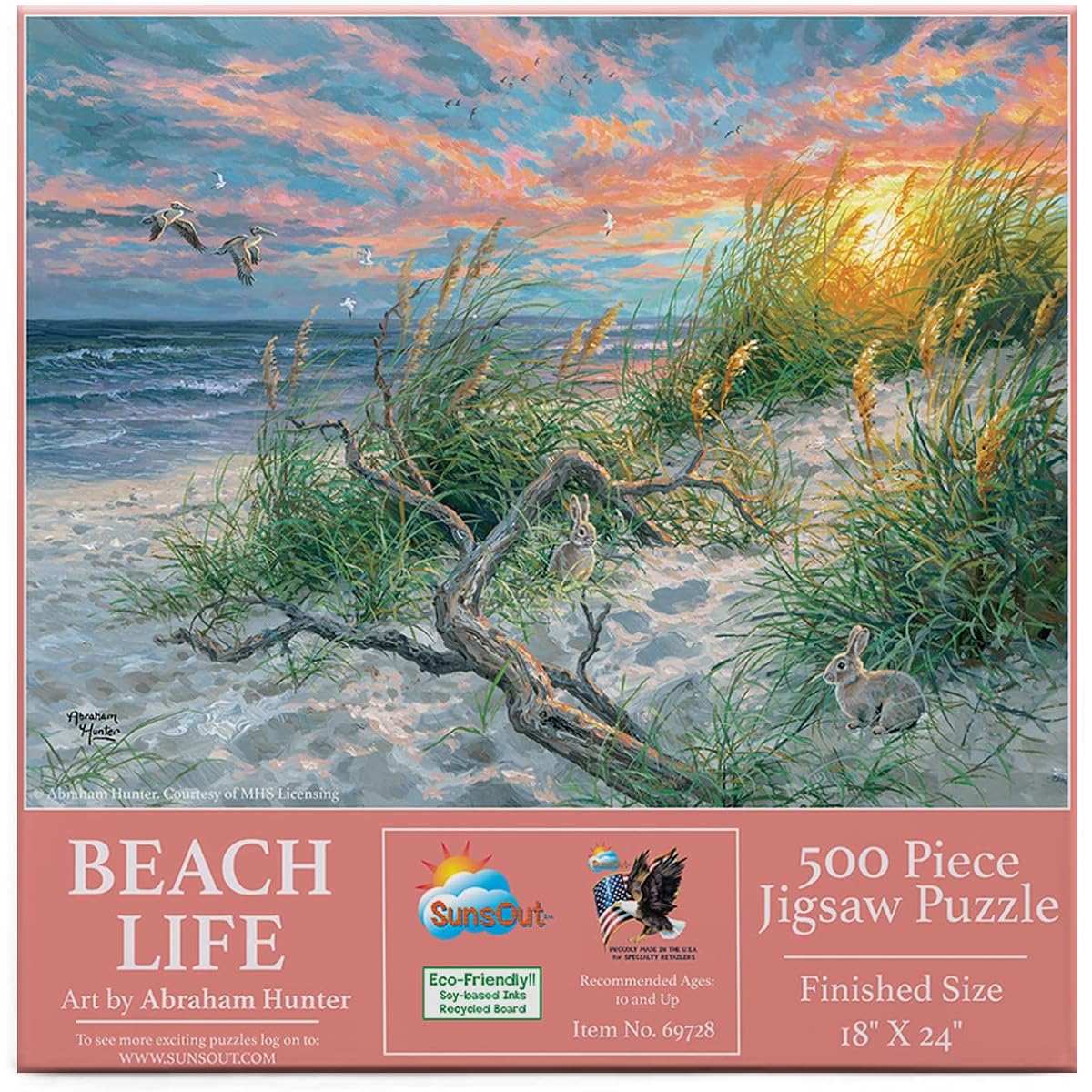 SUNSOUT INC Beach Life 500 Piece Jigsaw Puzzle