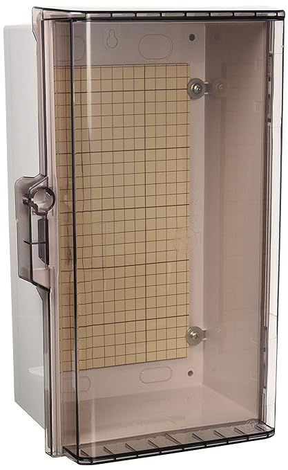 Nitto Kogyo plastic box with transparent door, general purpose type P18-35CA [*Images and colors are for illustration purposes only. ]