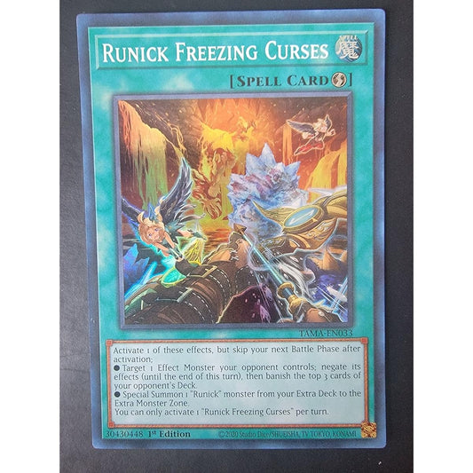 Runick Freezing Curses TAMA-EN033 Tactical Masters Super Rare First Edition