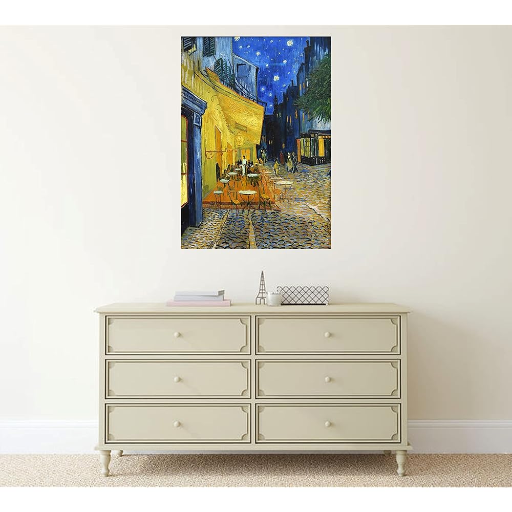 Poster Van Gogh "Night Cafe Terrace Starry Night on the Rhone River Starry Night Sunflowers Sunflowers (12) Iris" A3 Size Set of 6 [Made in Japan] [For Interior Wallpaper] Painting Art Poster