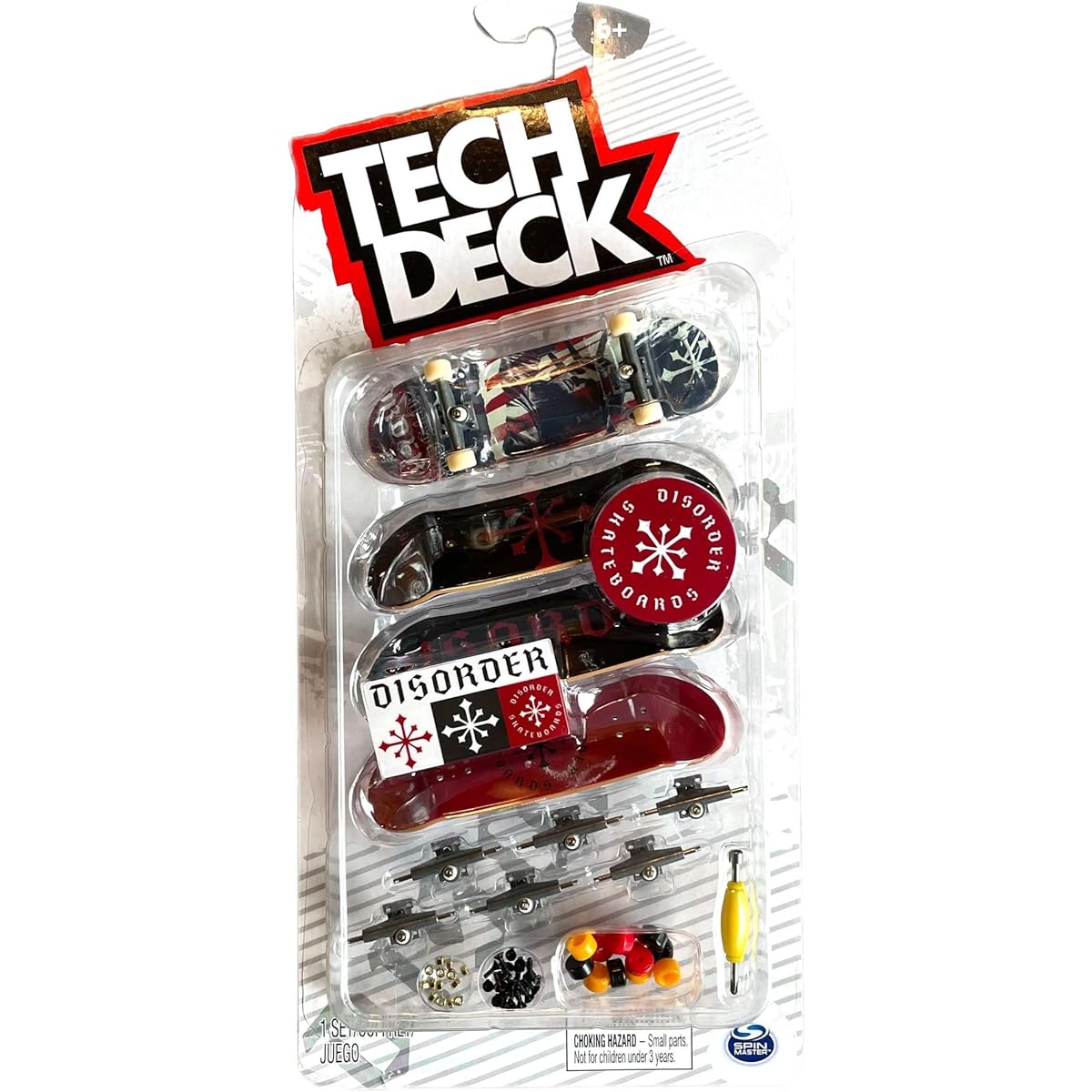 TECH DECK SK8shop Bonus Pack Mini Finger Skateboard Multipack 2022 Series (Obstacles 4 Pack)