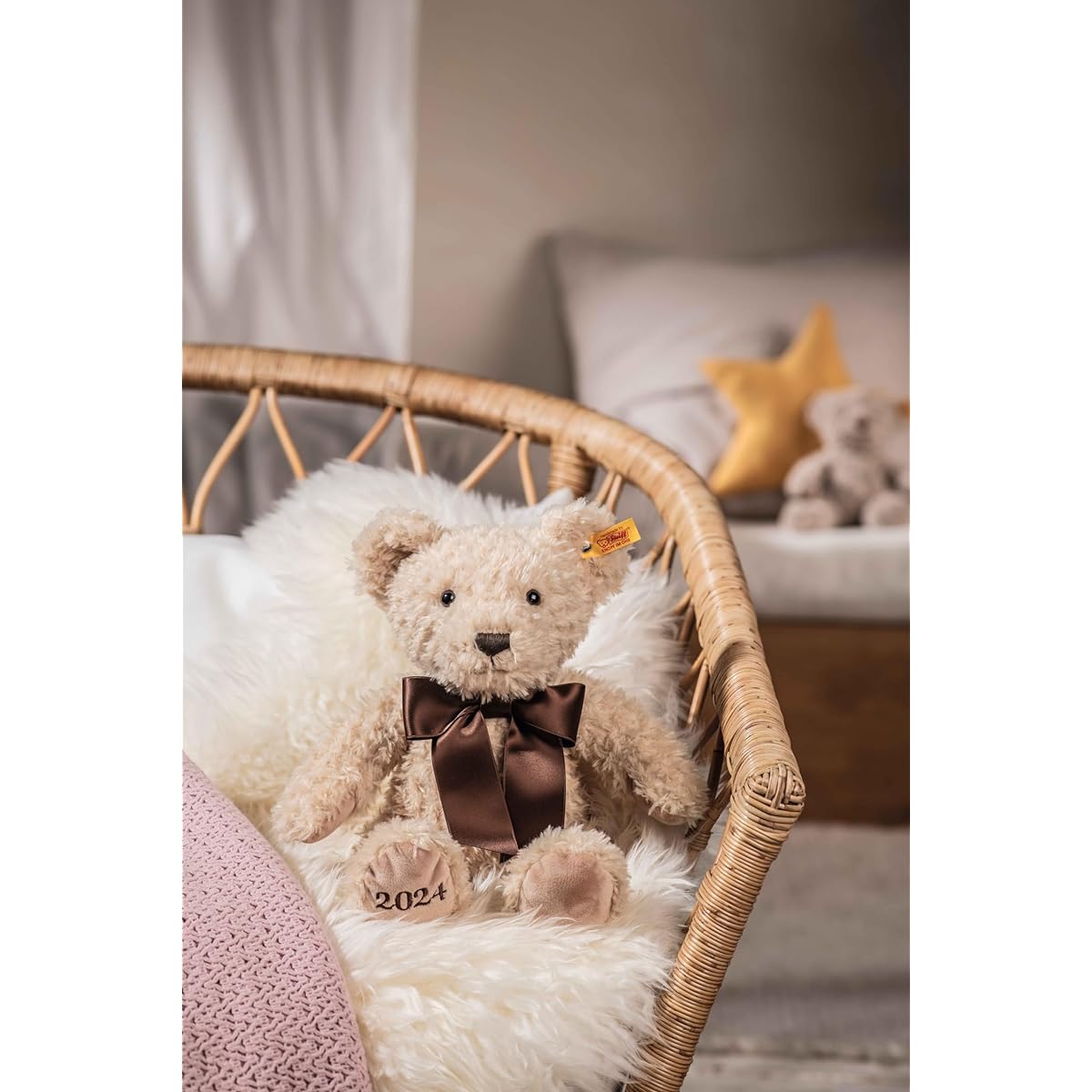 Steiff teddy bear cozy year bear 2024 34cm beige brown 113864