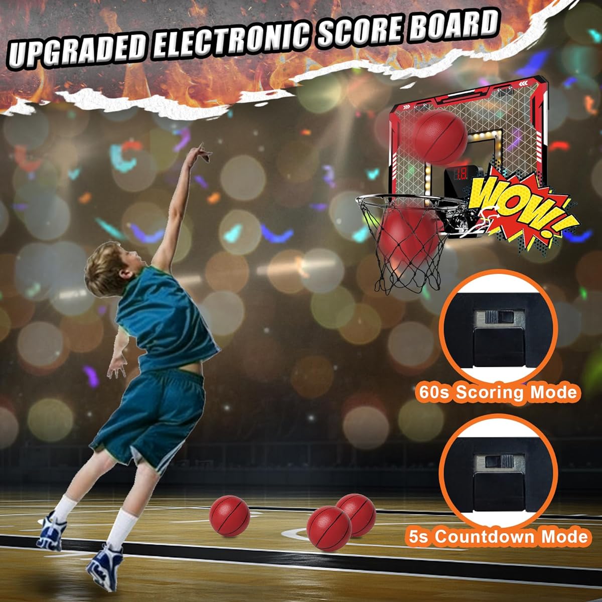 KIZJORYA Basketball Hoop Indoor