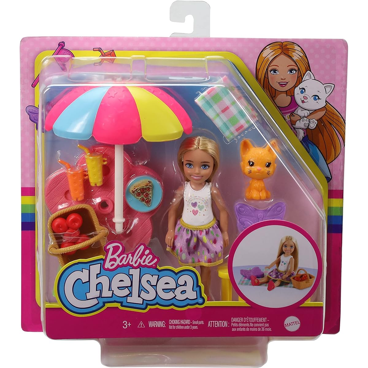 Barbie Club Chelsea Ice Cream Cart Doll and Playset