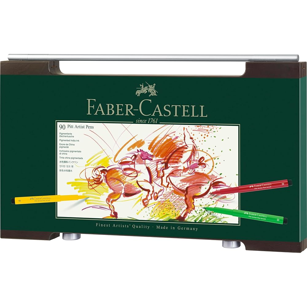 Faber-Castell Pitt Artist Pen Set Studio Box 48 Colors Set 167148 [Genuine Japanese Product]
