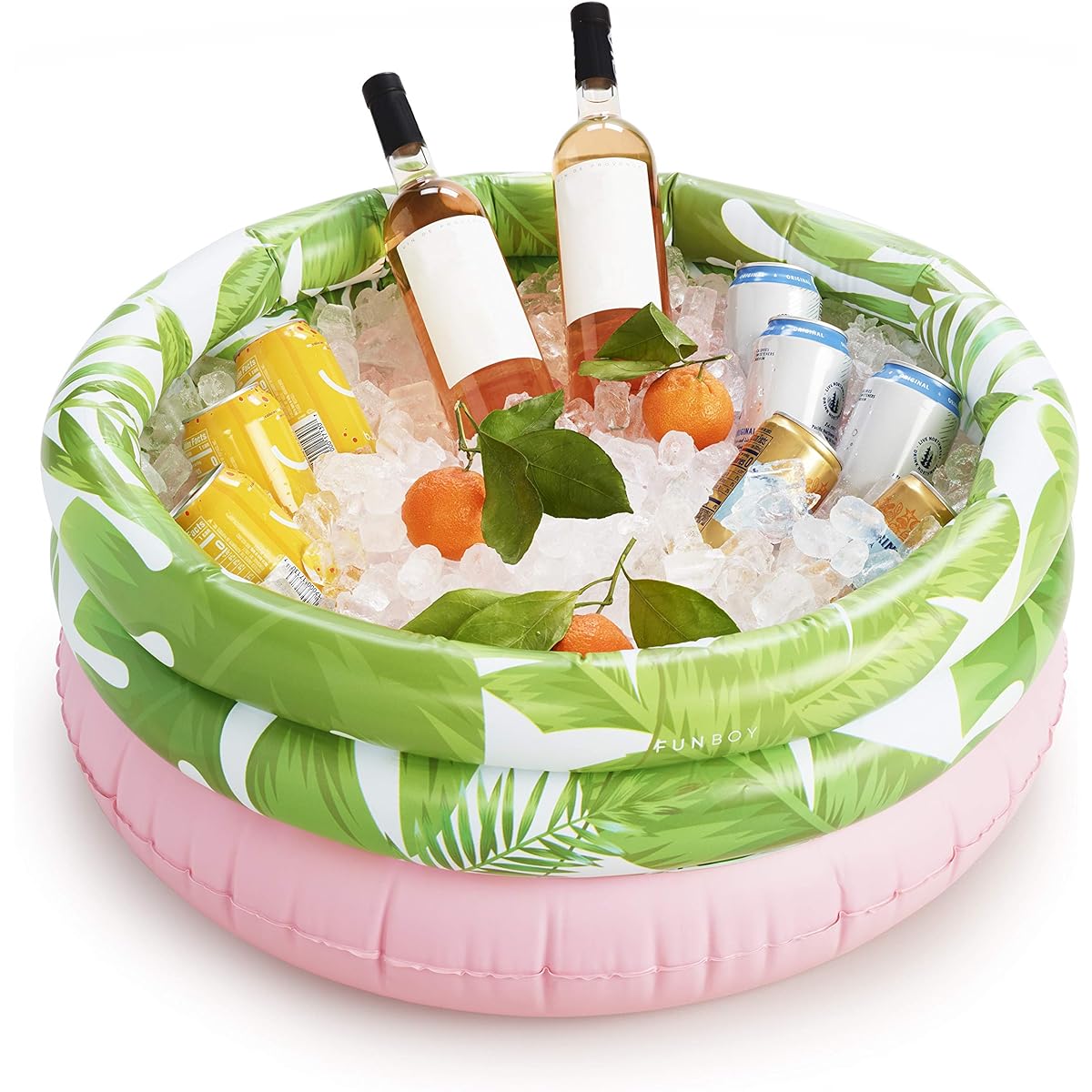 FUNBOY Giant Inflatable Tropical Palm Drink Cooler Luxury Bar Accessories Float Perfect for Summer Pool Party