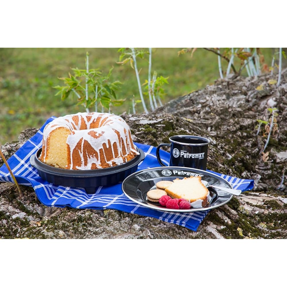 PETROMAX Outdoor Camping Tableware Enamel Plate (2 pieces) [Genuine Japanese Product]