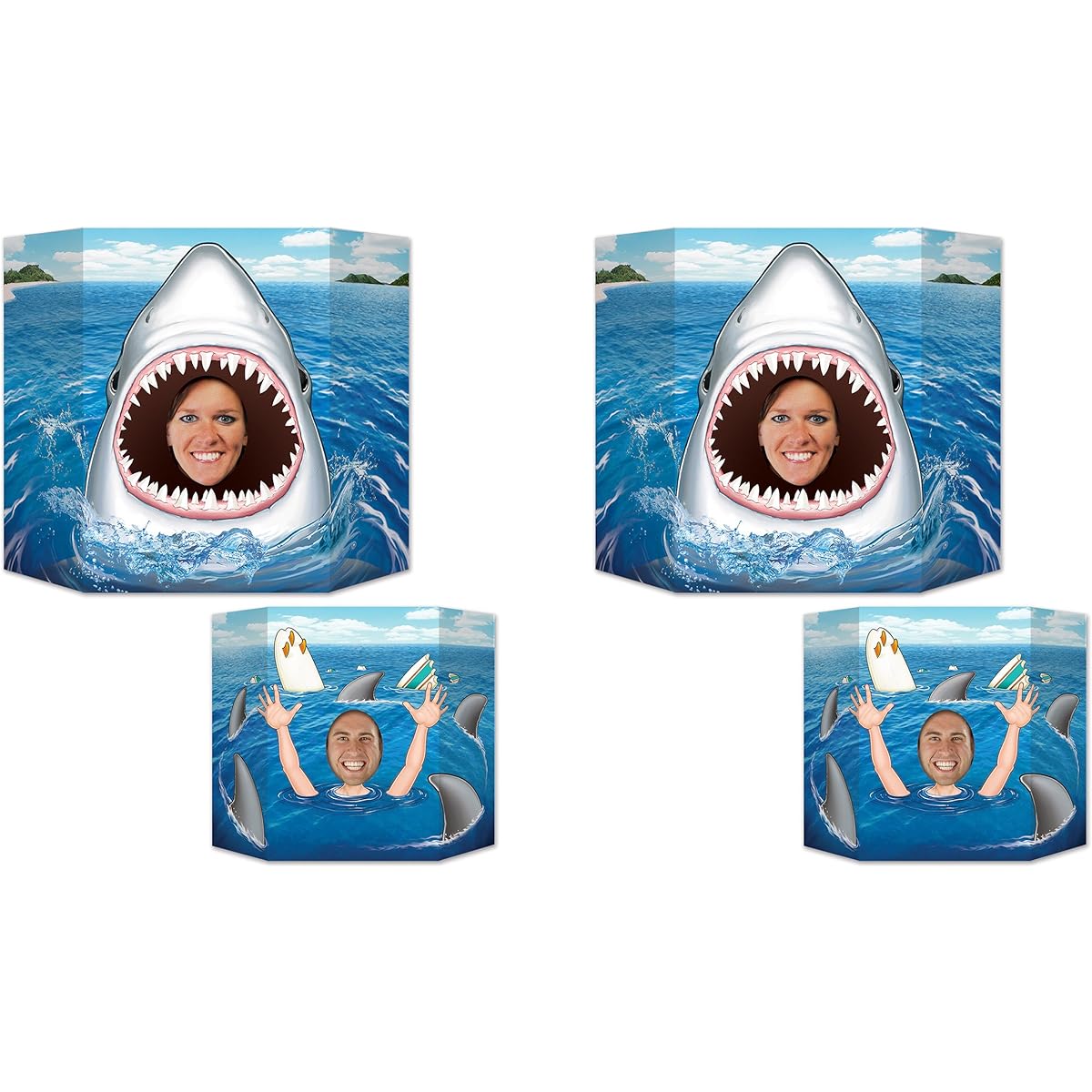 Beistle Shark Photography Props 2 Pieces 37" x 25"