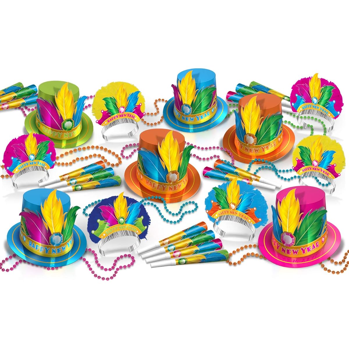 Rio New Year Party Kit Assortment 50-Pack