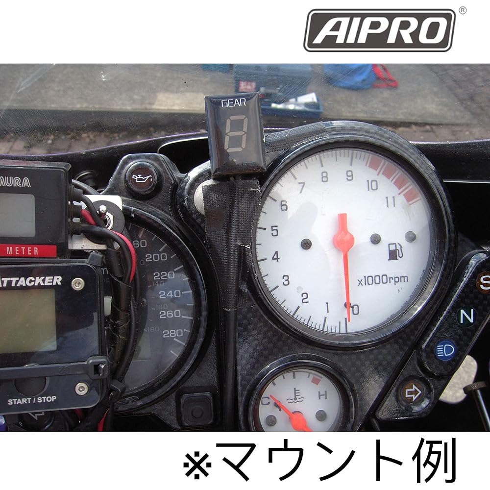 AIpro CBR1100XX Blackbird 96-08 Dedicated Shift Indicator Gear Position SC35 Blackbird (LED Green)