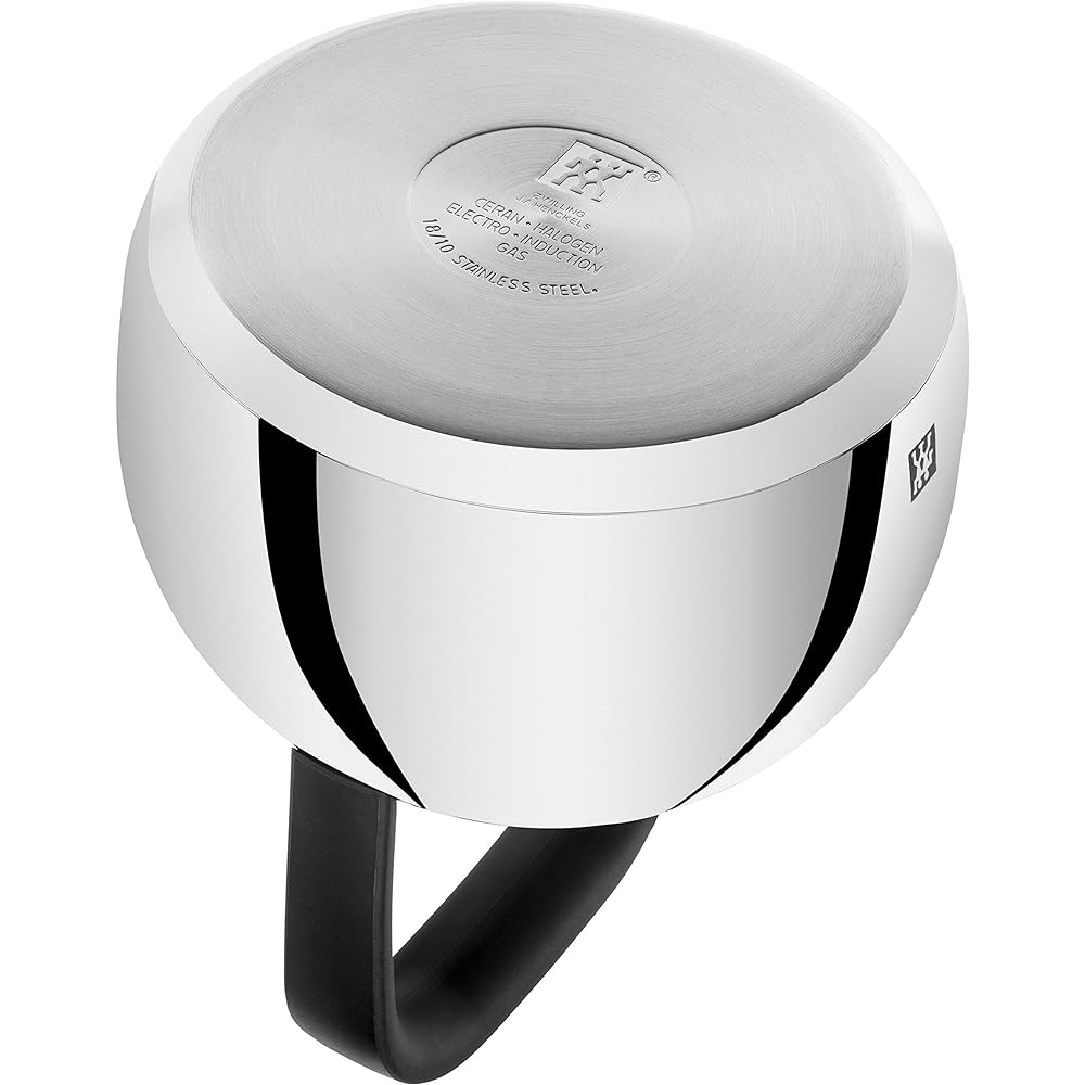 Zwilling whistle kettle, 1.6 liters, stainless steel, silver, 20.6 x 20.8 x 24.5 cm [parallel import goods]