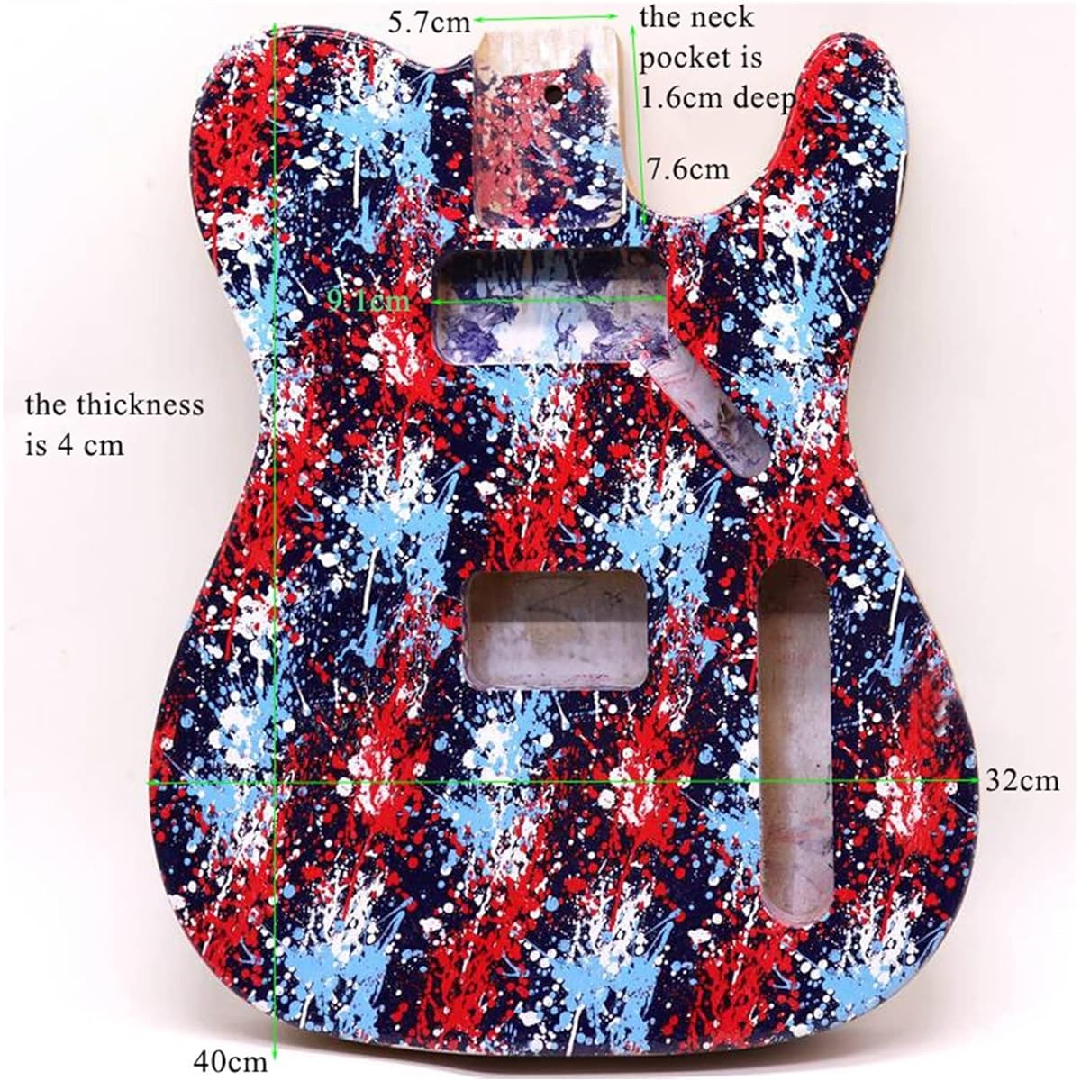 Handmade electric guitar body Alderwood guitar barrel body Guitar body