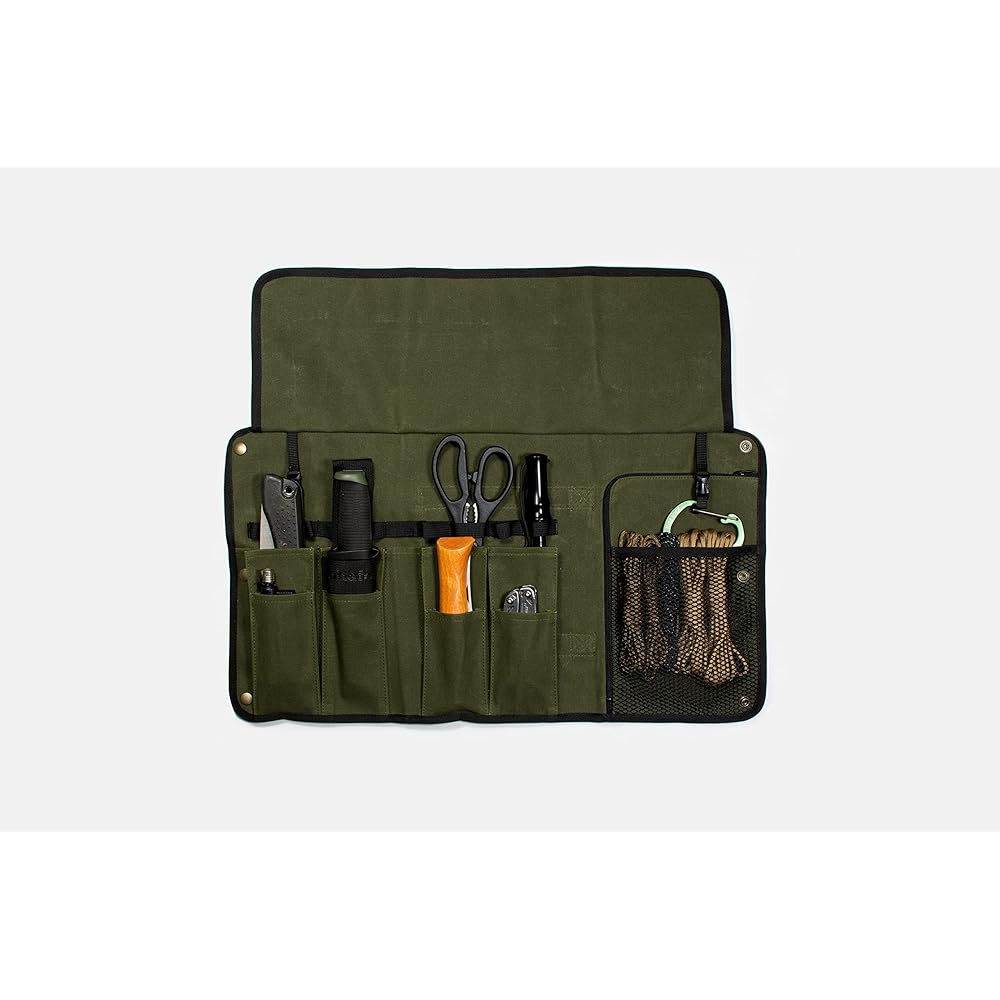 MAAGZ Multi-Tool Bag S [CD0009-1] Storage Case, Storage Bag, Bonfire Tools, Tools, Cooking Utensils, Canvas, Made in Japan (Khaki Drab)