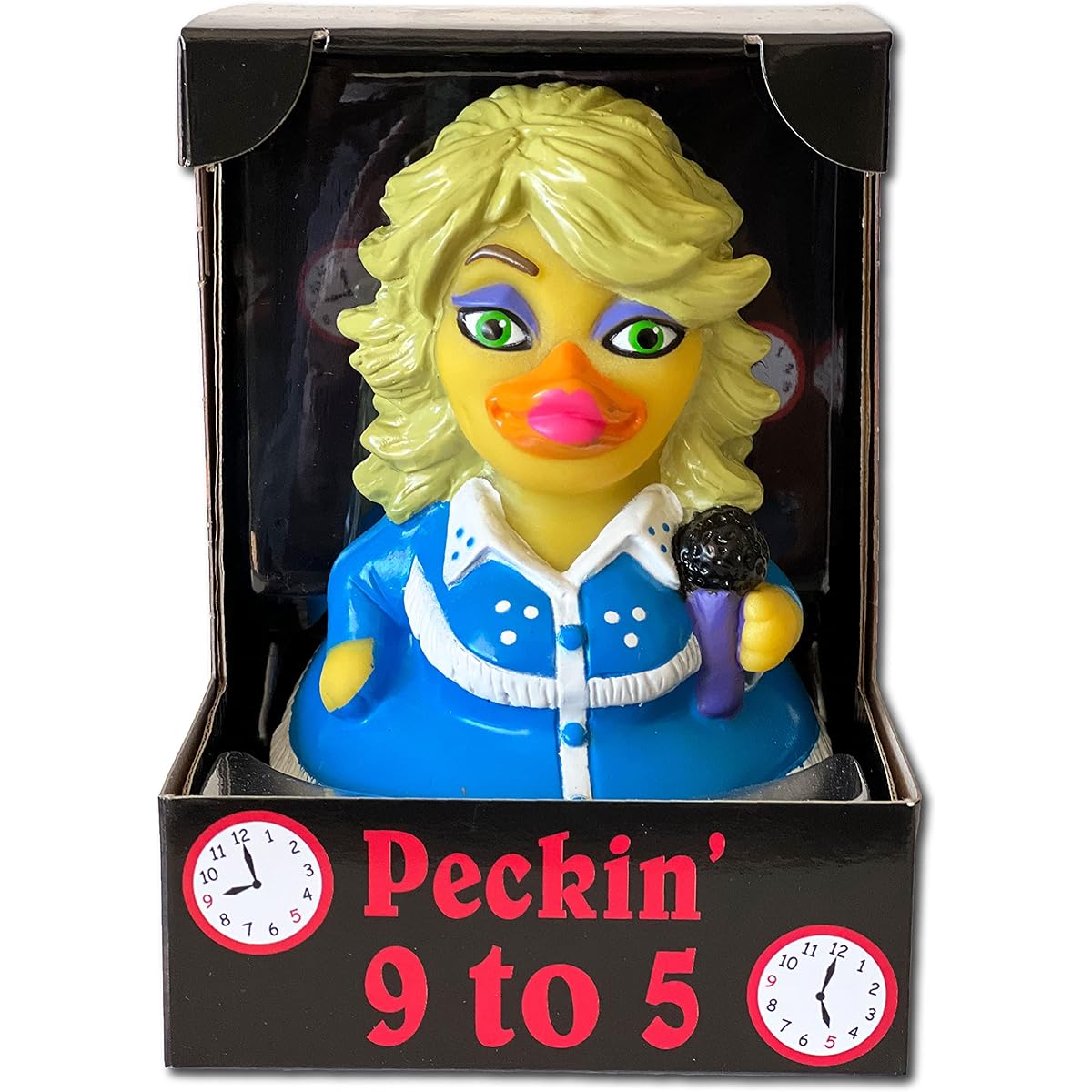 CelebriDucks Peckin' 9-5 - Rubber Duck Bath Toy Collectible - Must-Have Country Music Legends - Perfect Present for Collectors, Celebrity Fans and Music Lovers