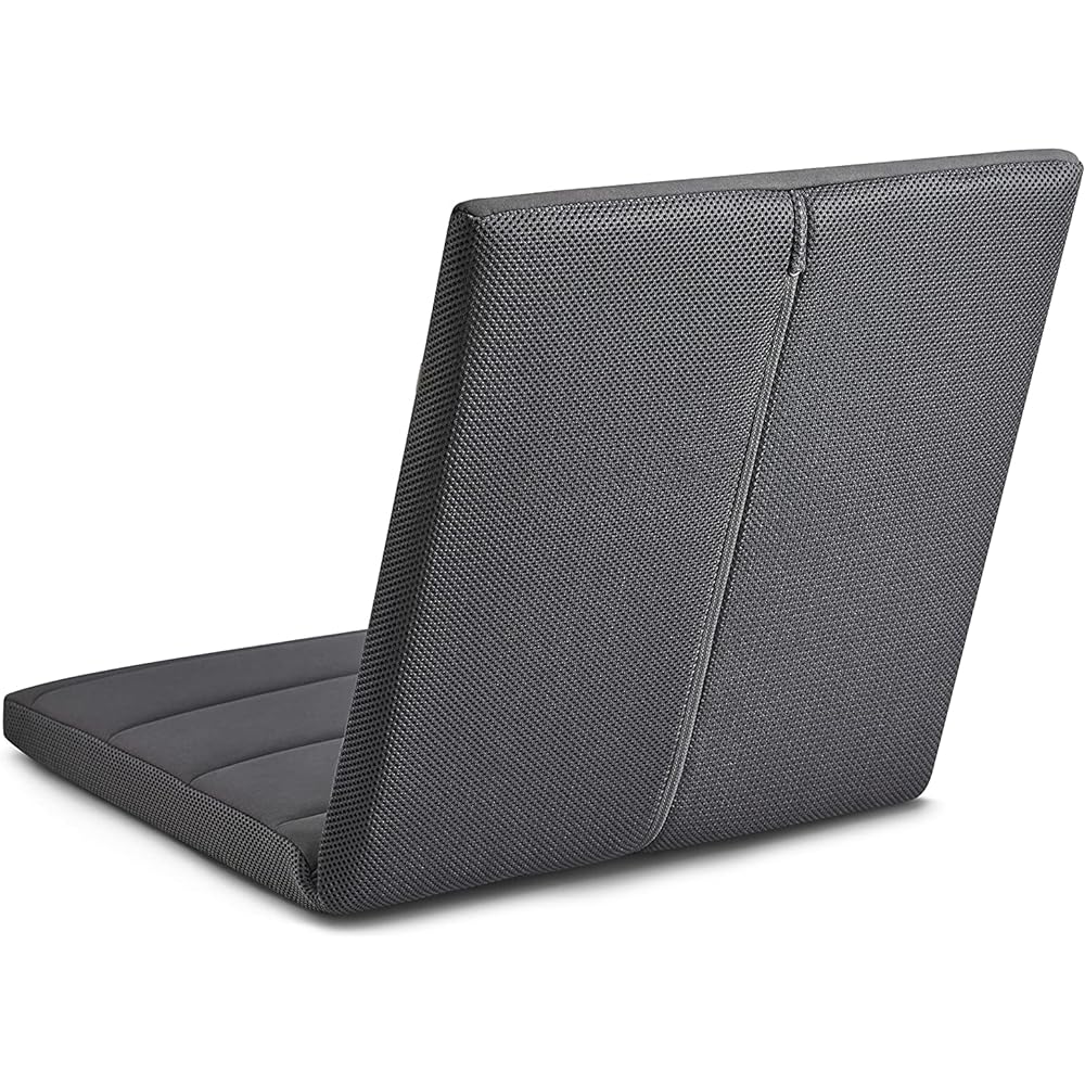 Airweave Cushion Seat Cushion 4-261011-BK-1 Cushion with backrest Polyester Black Width approx. 40cm x Length approx. 80cm x Thickness approx. 4.5cm Reduces sitting fatigue Bifold Portable
