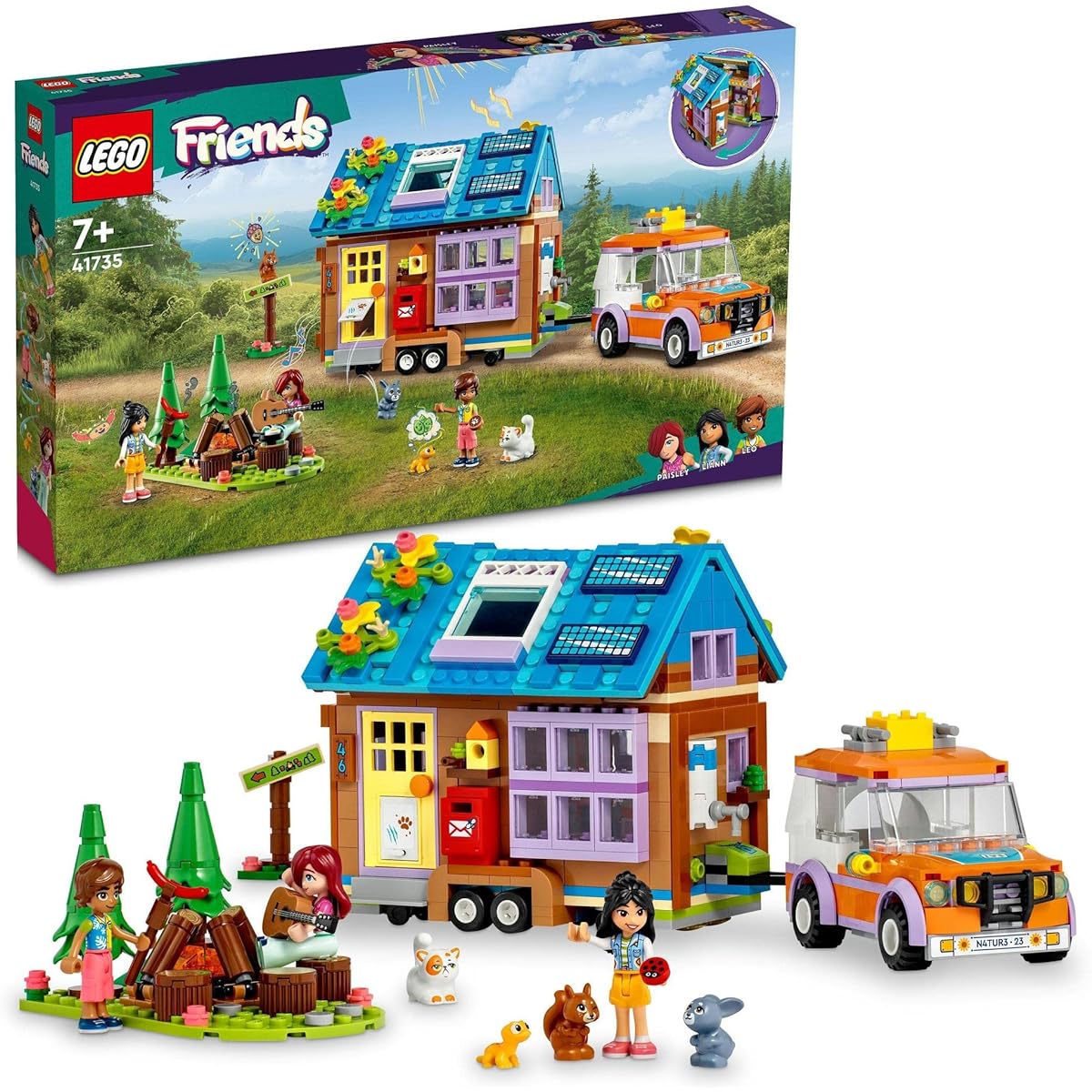 LEGO Friends Mobile Little House 41735 Toy Blocks Pretend Play House Girls Ages 7 and up