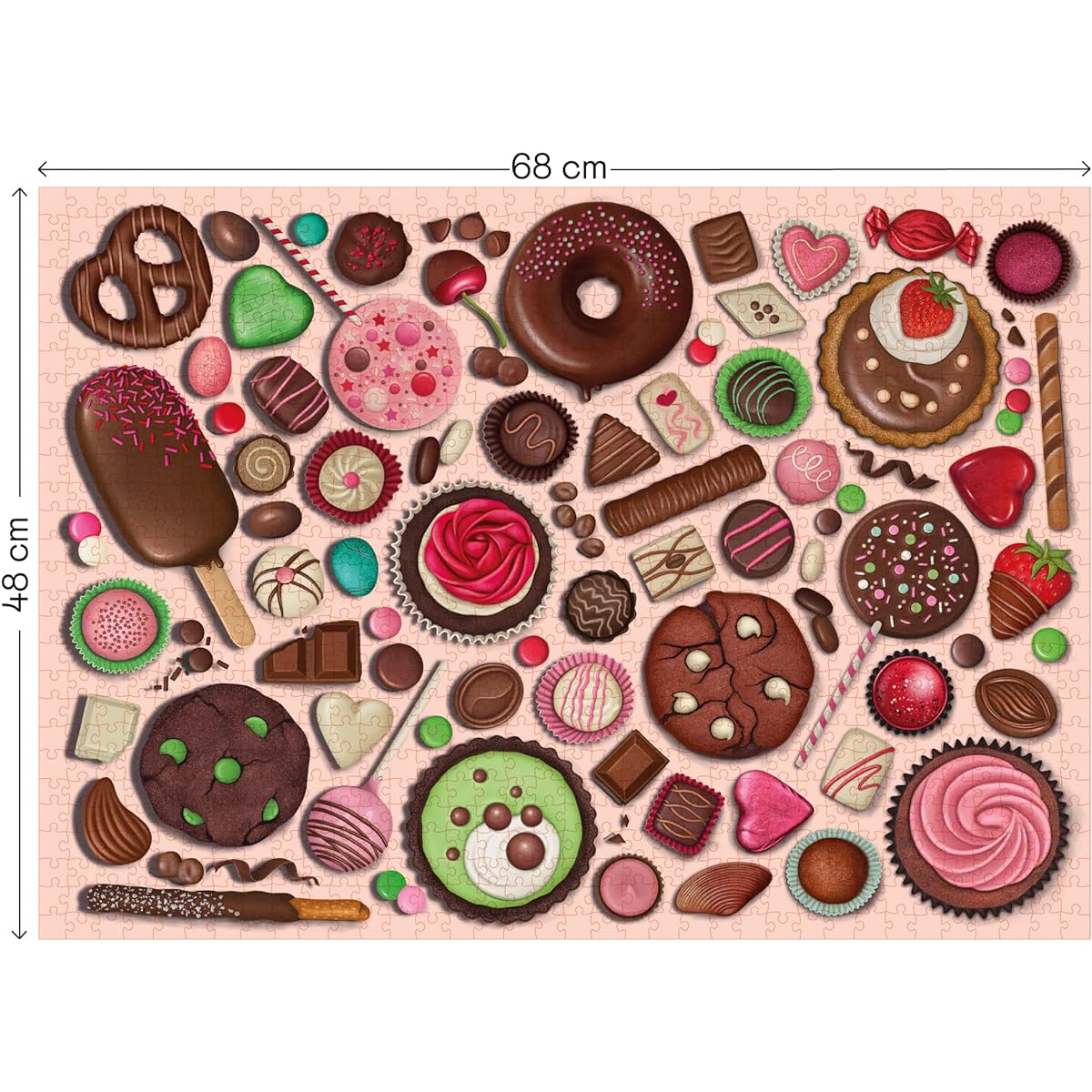 Elena Essex Puzzle for Adults - Rainbow Kingdom, Sweet Delight, Roaring Power (Sweet Delight)