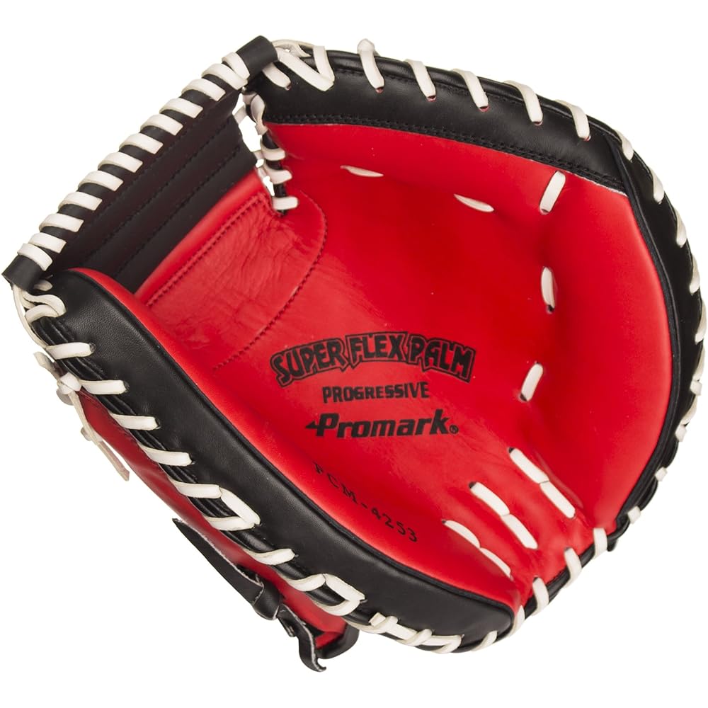 Promark Softball Catcher's Mitt Red Orange (for right-handed throwers) PCM-4253