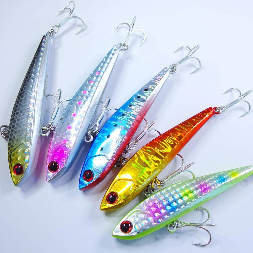 [Momo Lure] Momo Lure Seabass Lure Slide Vibe 75S 15g ST-46#8 Equipment Mini Slight Type Vibration