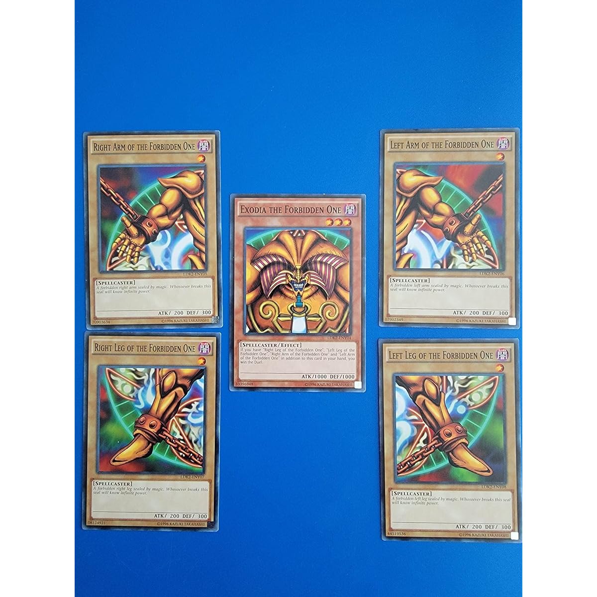 Exodia Forbidden One Yu-Gi-Oh Legendary Deck II Yu-Gi-Oh God Cards 5-Piece Set LDK2-ENY04 LDK2-ENY05 LDK2-ENY06 LDK2-ENY07 LDK2-ENY08