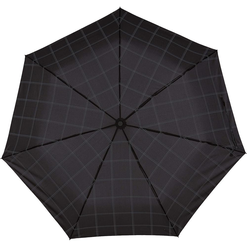 [Moonbat] Fulton [Automatic Open/Close Folding Umbrella] FULTON Men's Automatic Open/Close Folding Umbrella Check Black Men's Japan F (FREE Size)