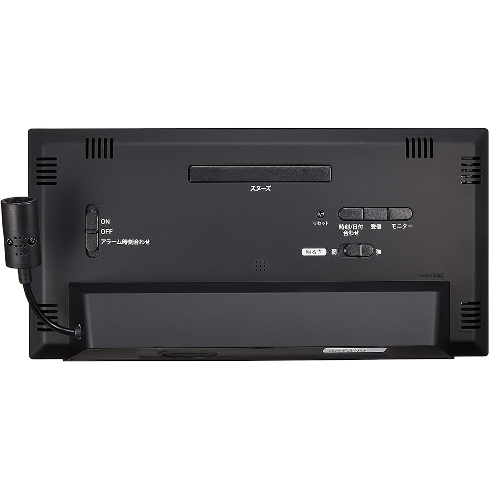 Seiko Clock Seiko Clock Alarm Clock Radio Wave AC Type Digital Monthly Calendar Function Rokudai Display Brown Wood Grain Pattern DL212B SEIKO