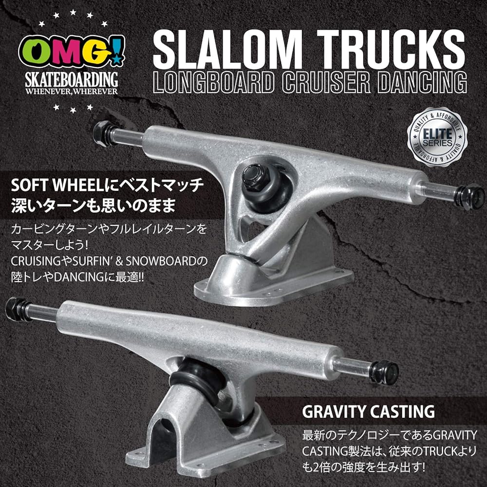 OMG! Skateboard Truck Blank 7.0 inch 180mm Cruising Longboard