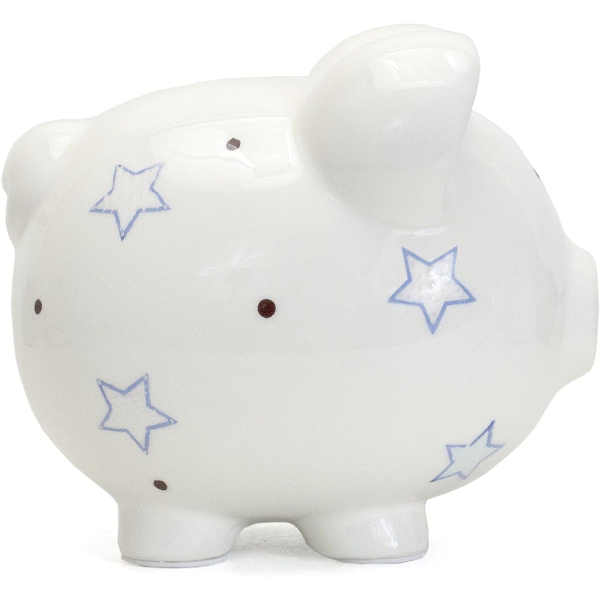 Child to Cherish Ceramic Piggy Bank for Boys - Blue Star