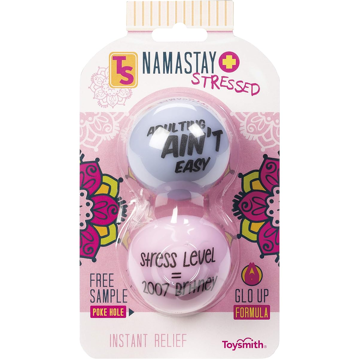 Toysmith Namastay Stress Out Ball Squeeze and Relax