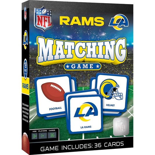 MasterPieces Sports Games – Los Angeles Rams NFL Matching Game – Games for Kids and Family – Laugh and Learn