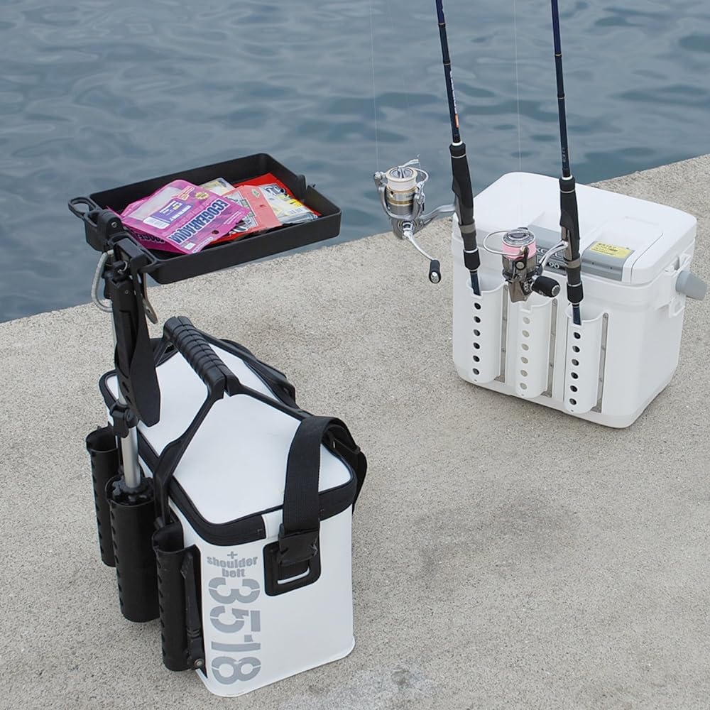 Daiichi Seiko Tackle Box Tray Tackle Station 33161 Black H252 x W167 x D30mm
