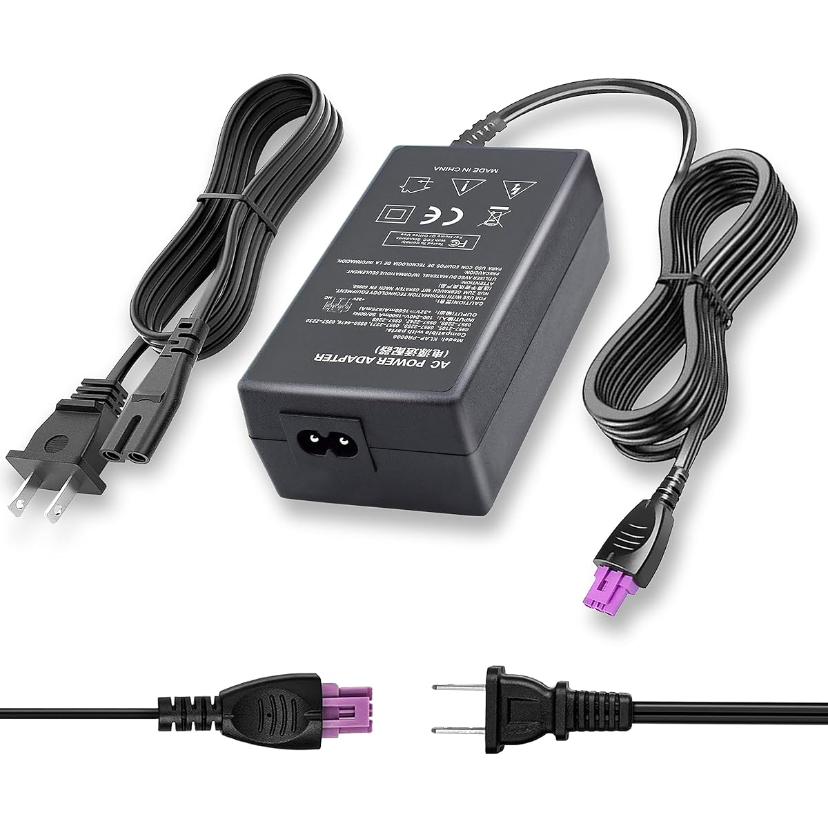 BURFLO 32V 1560mA 0957-2105 AC Adapter 0957-2269 for HP Photosmart B210 C7250 C7280 C5180 Officejet 2620 4500 6000 6500 7500A Deskjet 684 0 6944 0 All-in-one Printer 0957-2286 power cord cable