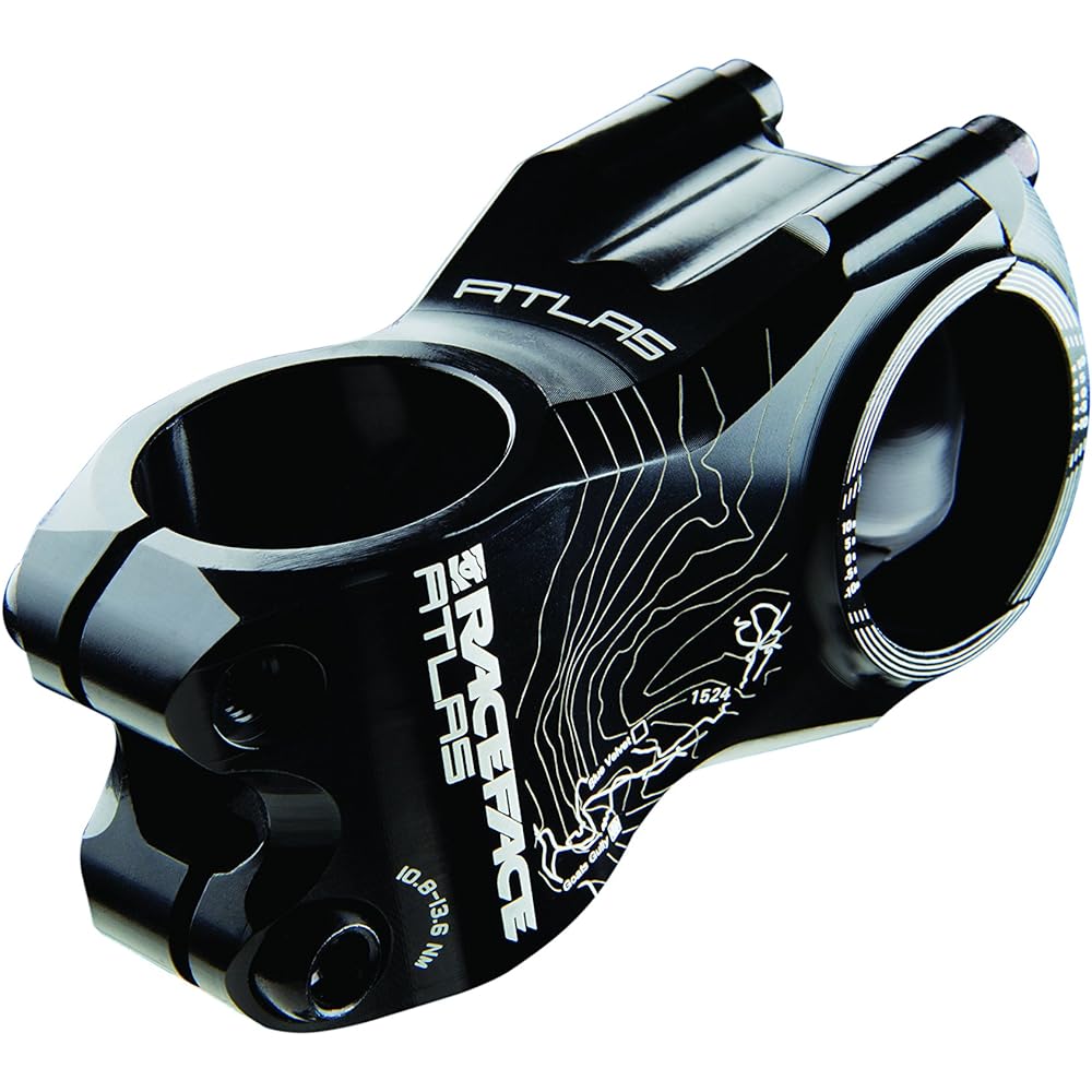 RACE FACE ATLAS STEM 31.8mm/0° Black 50mm ST12A31.850X0BLK