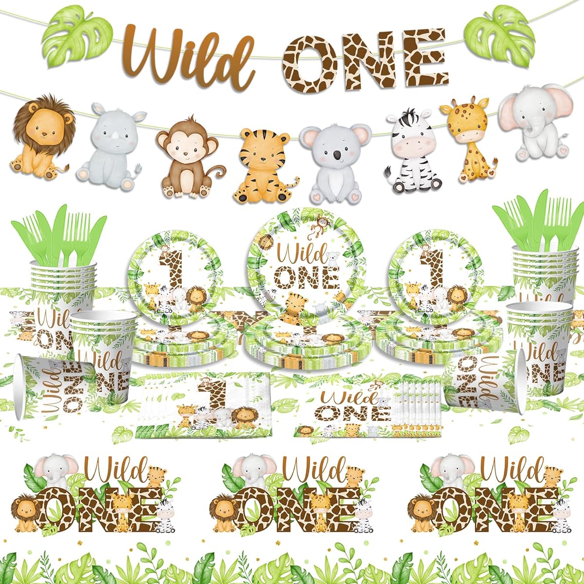 WILD ONE Decorations - 142 Ocean Birthday Items