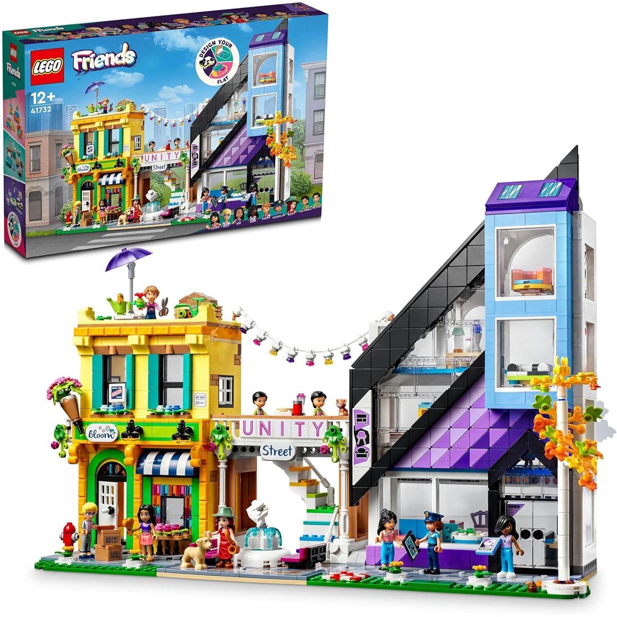 LEGO Friends Heartlake City Flower Shop and Design Studio 41732 Toys, Blocks, Pretend Play, City Building, Girls, Ages 12 and Up