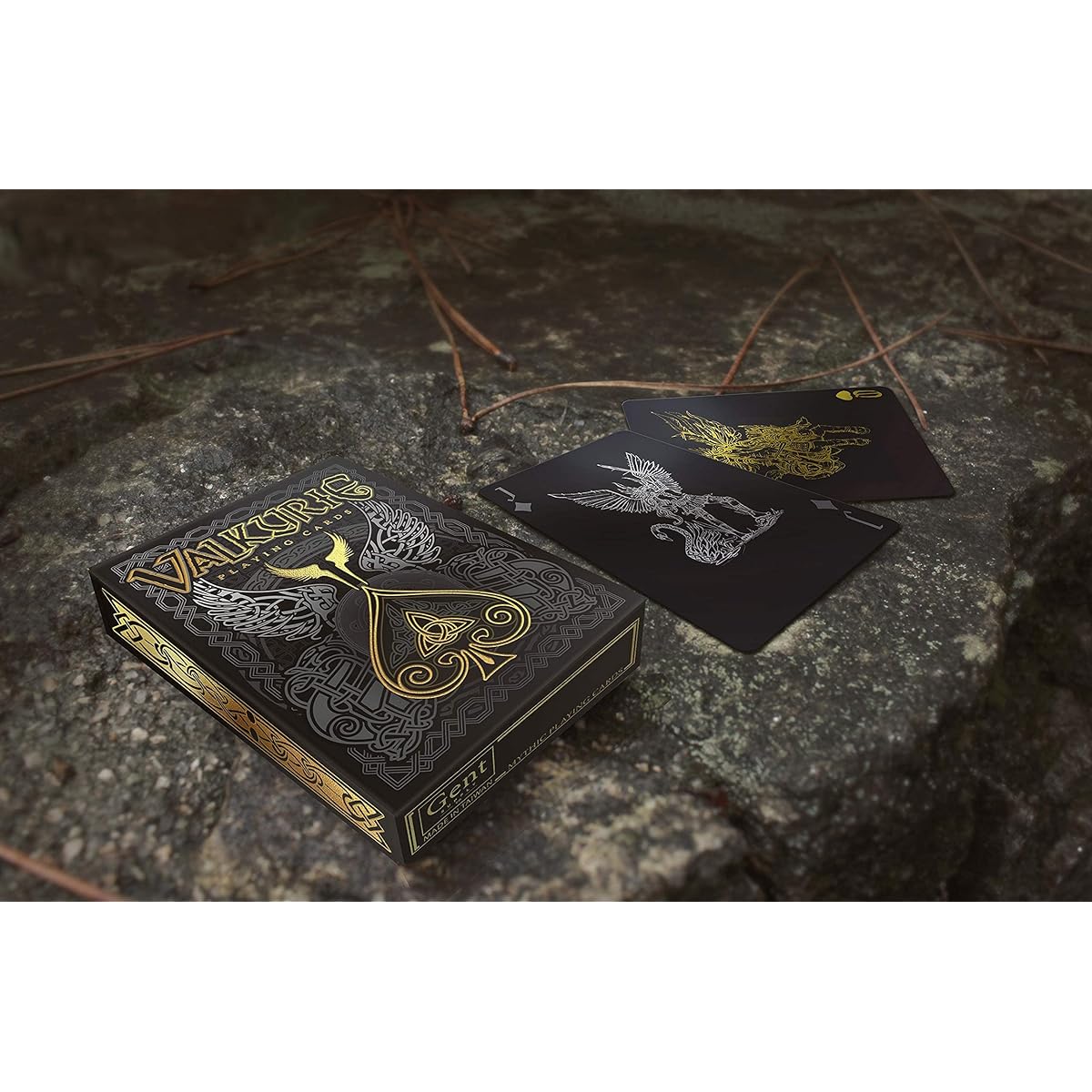 Gent Supply Valkyrie Playing Cards Gold Silver Black Edition