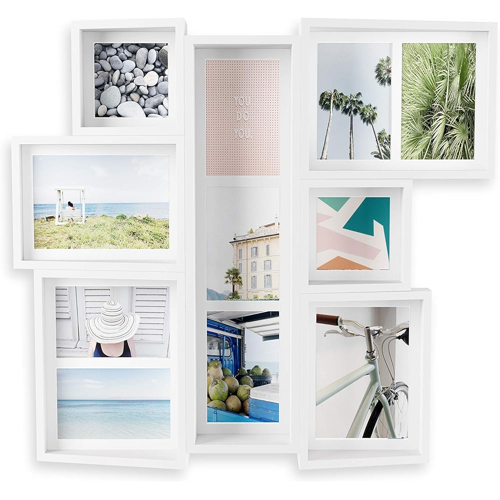 umbra Wall Display Photo Display Photo Frame White W60 x D55 x H7cm EDGE 21005423660
