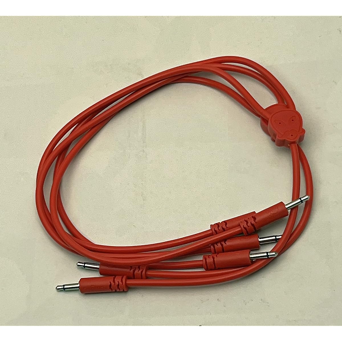 Luigi's Modular Doppio 3.5mm Splitter Patch Cable 15cm x 30cm - 2 Pack (Red) - for Eurorack Modular Synthesizer