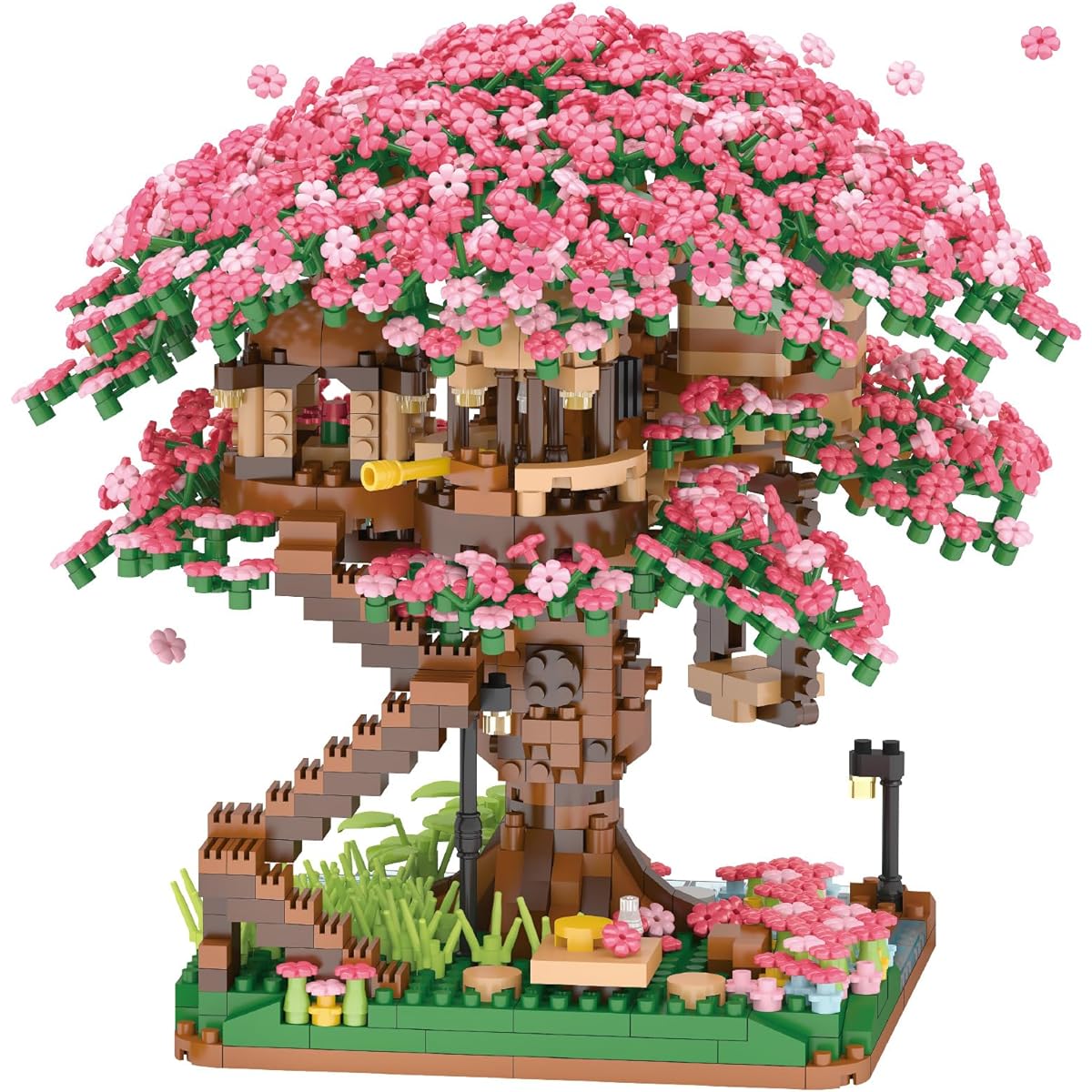 Sepuel Cherry Blossom Tree Building Set (2008 Pieces) Flower Bonsai Mini Block Kit for Adults Japanese Cherry Blossom Building Set Gift Ideas for Girls 8 10 12 14+