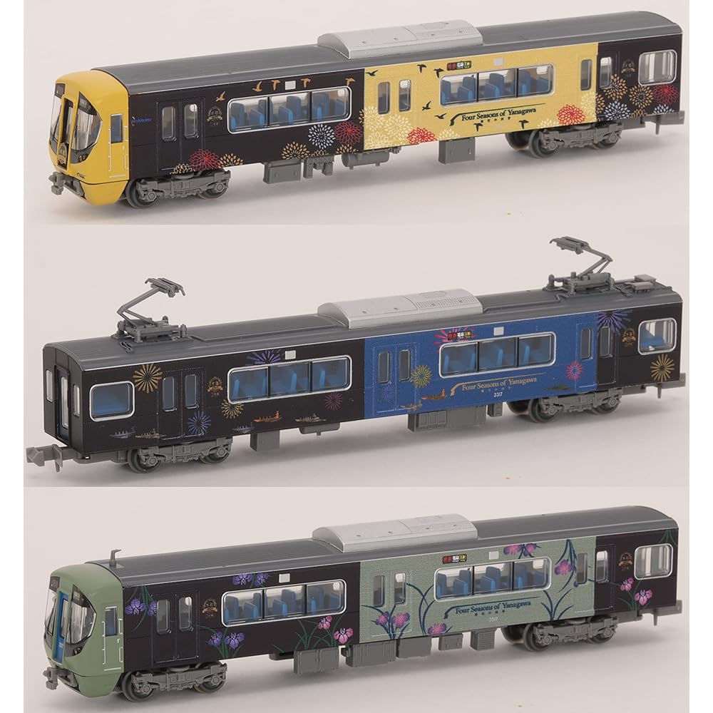 Railway Collection Tetsukore Nishi-Nippon Railway Type 3000 Yanagawa Tourist Train "Suito" 6-Car Set Diorama Supplies (Manufacturer's First Order Limited Production) 319092